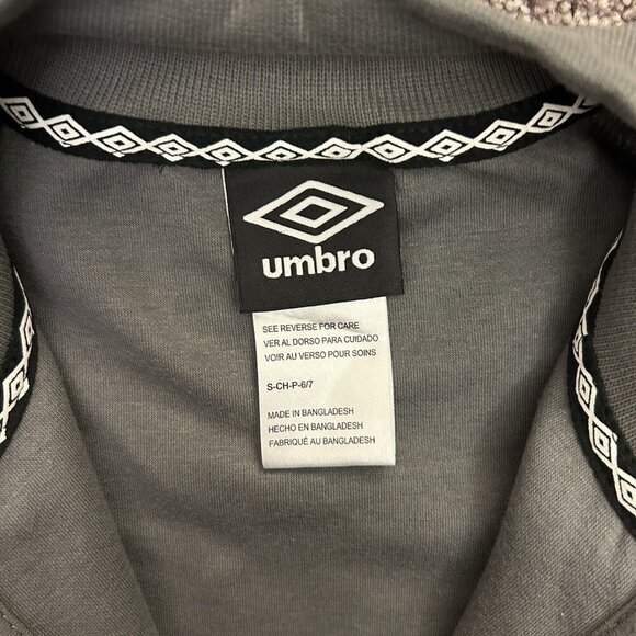 Umbro Kids Tech Soccer Full Zip Jacket Size S (6/7) Gray Zipped Pockets NWT - Picture 10 of 13